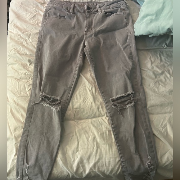 American Eagle Outfitters Gray Skinny Jeans - Picture 1 of 1